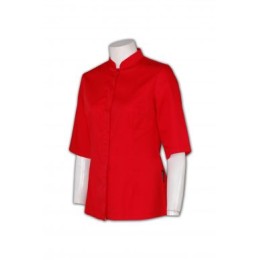 KI028 catering industry restaurant worker staff kitchen uniform 3/4 7' sleeved tailor made team medium sleeve company hk supplier  fitted chef coat KI028 catering industry restaurant worker staff kitchen uniform 3/4 7' sleeved tailor made team medium sleeve company hk supplier  fitted chef coat